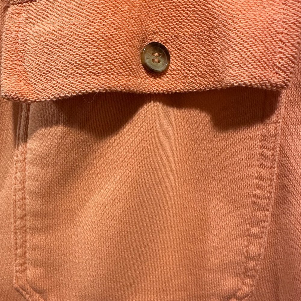 POL Orange Distressed Shacket Jacket Oversized Si… - image 8